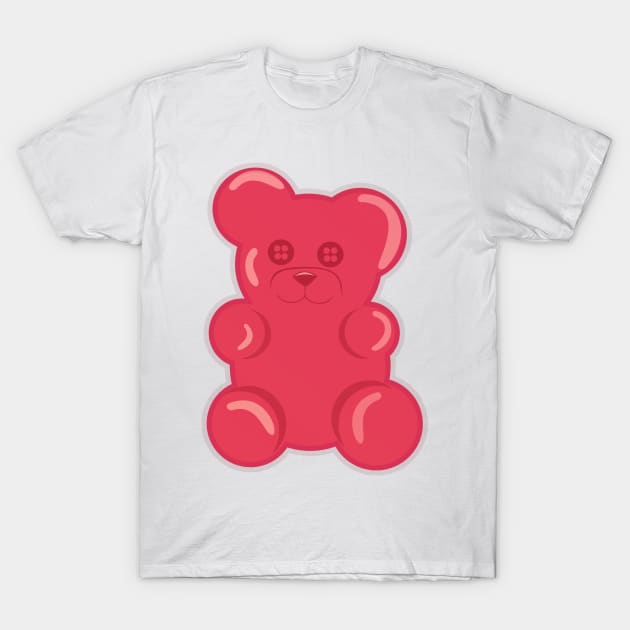 pink gummy bear T-Shirt by jaml-12